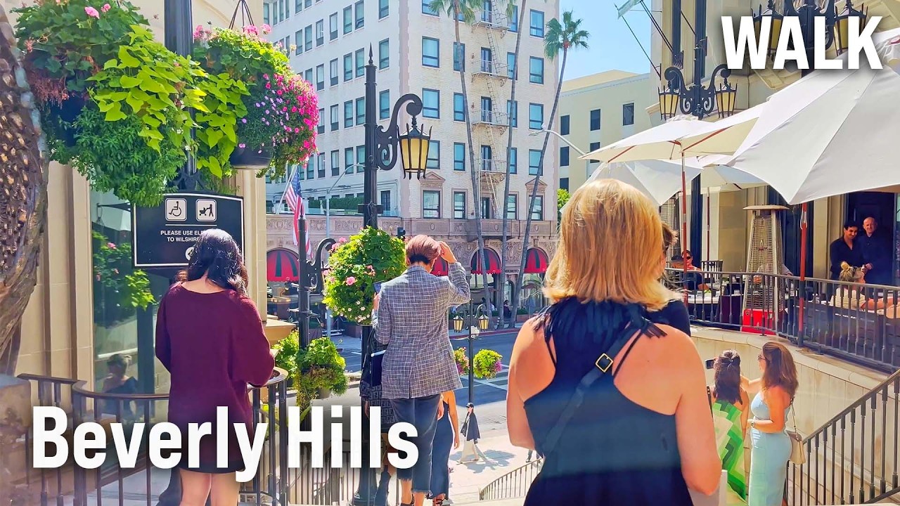Immersive street-level walking tour through BEVERLY HILLS Walking Tour, United States, showcasing authentic urban landscapes, local architecture, and the vibrant atmosphere of the city's neighborhoods