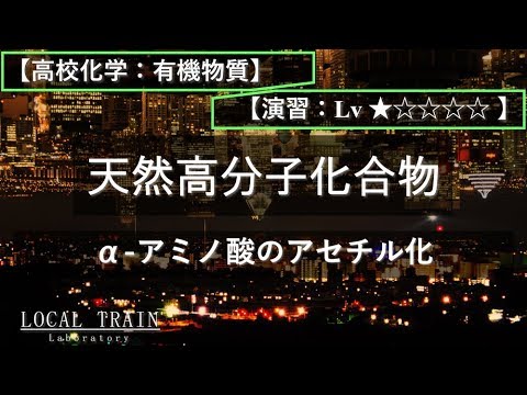 物理学科 【高校物理：有機】アミノ酸のアセチル化【演習】