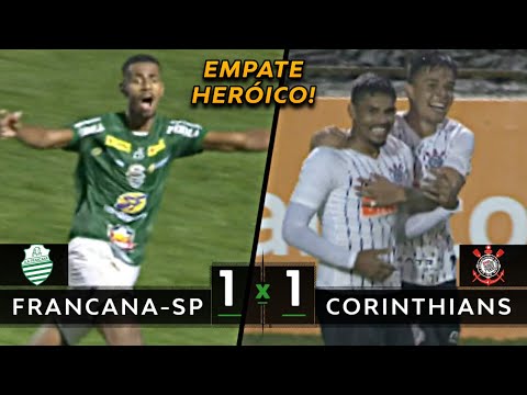 GOL NO FINAL E GARANTE VAGA | Francana-SP 1 x 1 Corinthians - Melhores Momentos (HD) Copa São Paulo