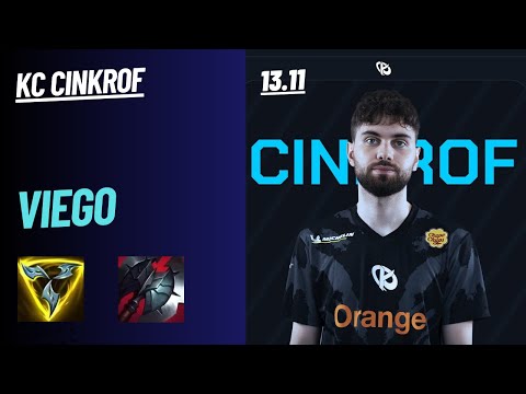 KC CINKROF: VIEGO VS EKKO (JGL) - DOUBLE KILL - 30 GAMES 63% WIN RATE EUW MASTER 392 LP PATCH 13.11