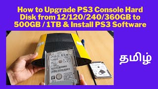 How to Upgrade PS3 Console Hard Disk from 12/120/240/360GB to 500GB / 1TB & Install PS3 Software?