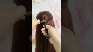 You Must Have This French Braiding Tool #hairstyle #hairstylesforgirls #hairhacks #hairtutorial