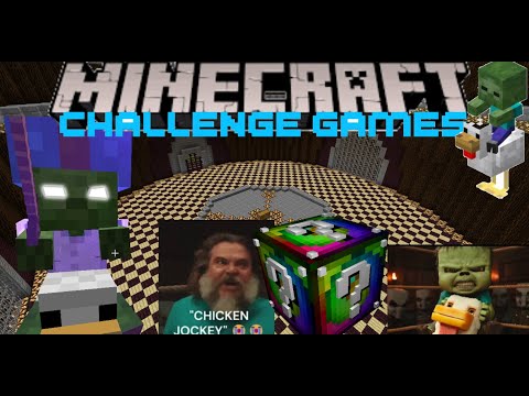 Minecraft: CHICKEN JOCKEY! CHALLENGE GAMES - Lucky Block Mod Battles - Modded Mini-Game