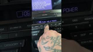 How to Set Radio Code on 2015 Acura RDX