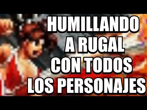 Destruyendo a Rugal con todos los personajes kof 2002