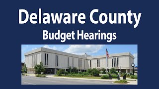 County Council Budget Hearings 2025, Thursday, September 4th, Afternoon Session