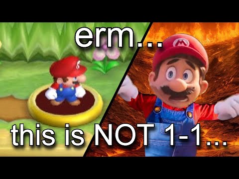 New Super Mario Bros. Wii, but the levels are out of place...