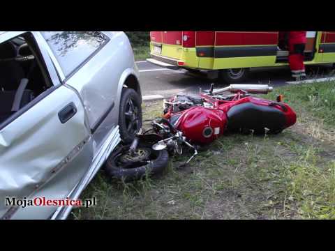 22.07.2013 Wypadek samochodu i motocykla na DK25