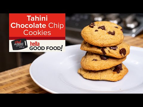 Tahini Chocolate Chip Cookies