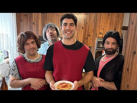 Ethnische Mütter kochen mit Christian Petracca