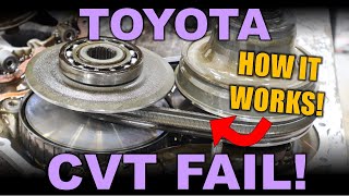 Toyota CVT's Are Not as Reliable as you Thought! Corolla K313 Transmission Teardown & How it Works