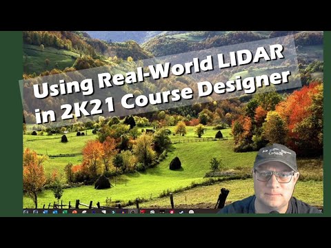 Part of a video titled 2K21 Course Designer - Using LIDAR to Create Golf Courses - YouTube