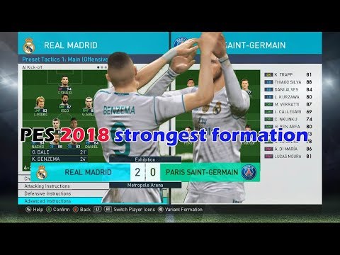 PES 2018 strongest formation
