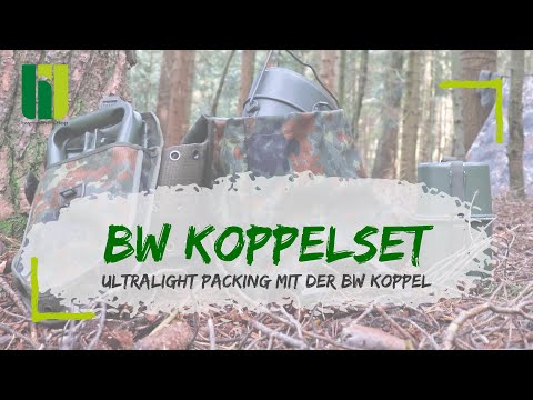 BW KOPPELSET - Ultralight Packing mit der originalen Bundeswehr Koppel