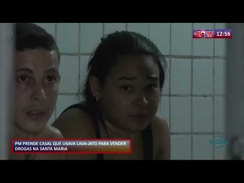 PM prende casal que usava lava jato para vender drogas na Santa Maria 08 09 20
