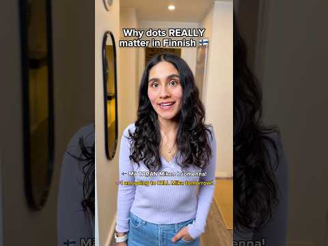 Why dots matter in Finnish language🇫🇮? #finland #suomi
