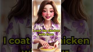 Simple Kitchen English – Split, Coat, Wrap & Scrape with Mia #english