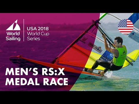 Full RS:X Men's Medal Race - Sailing's World Cup Series | Miami, USA 2018