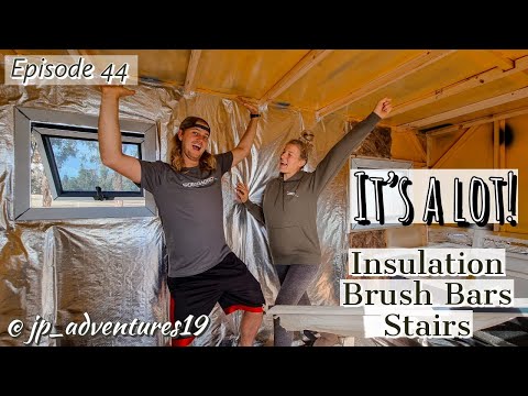 A LOT GOING ON! Brush Bars, Insulation & Stairs - Ex Army UNIMOG Expedition Truck (Eps. 44)