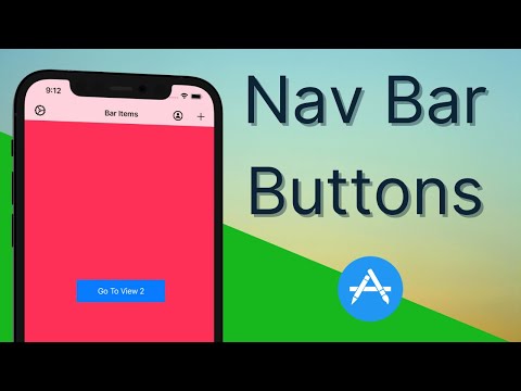 Swift: Navigation Bar Buttons (2023, Xcode 12, Swift 5) - iOS Development for Beginners
