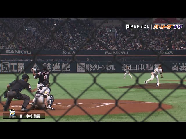 ホークス戦に強い マリーンズ・中村