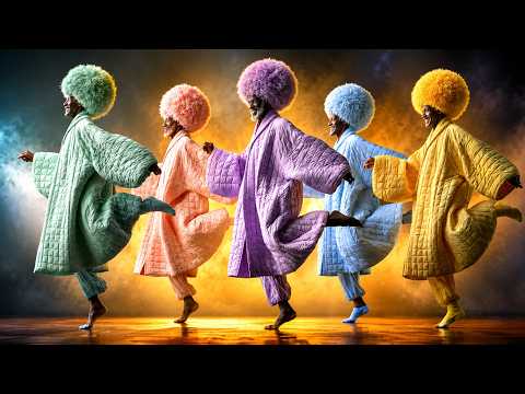 リズムから生まれた | 老人部族のダンススペクタクル | シュールなAIミュージックビデオ 4K (Born from the Rhythm | Elderly Tribal Dance Spectacle | Surreal AI Music Video 4K)