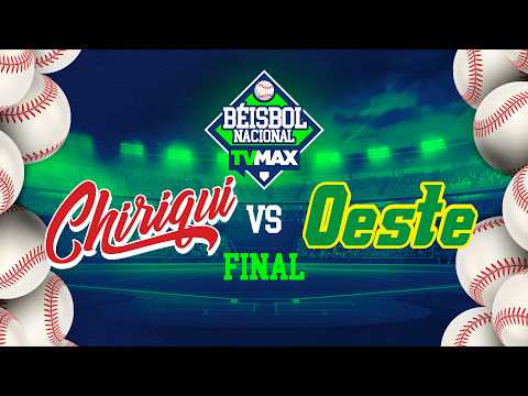 CHIRIQUÍ VS PMÁ. OESTE  | FINAL - JUEGO 1 | ⚾ BÉISBOL JUVENIL  2026 | #FullBeis | EN VIVO