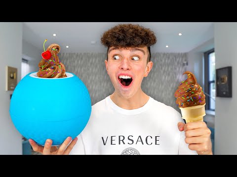 KICK THE BALL TO MAKE ICE CREAM!! *It Works*