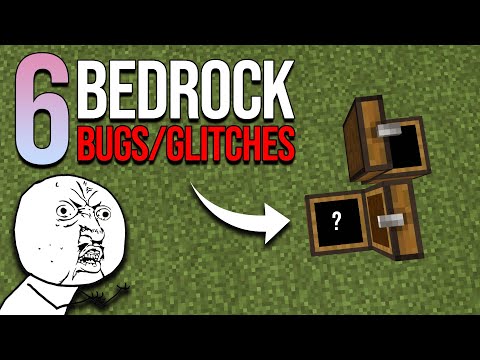 6 Minecraft Bedrock Bugs/Glitches You Should Know!  (PS4, Xbox One, Switch, PE, Win10)