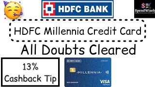 HDFC Millennia Credit Card : Clear All Your Doubts, Know Everything, Tip for 13% Cashback on Amazon