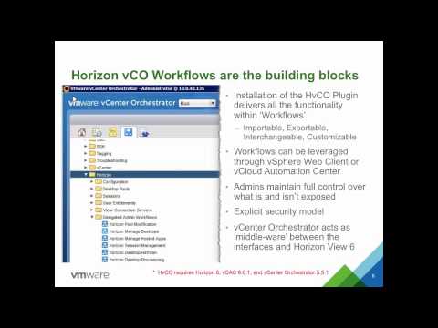 Getting Started with vCenter Orchestrator Horizon Plug In