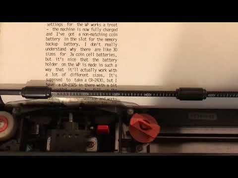 NTS WP-10C printing to Olivetti 900X