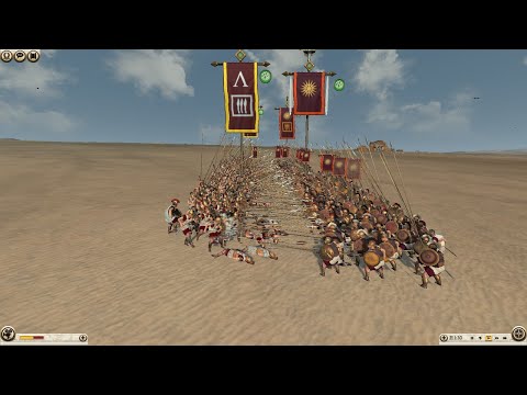 Spartan phalanx vs Macedonian phalanx - Total War: Rome II