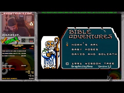 #170: Noah's Ark Speedrun in 29:44! (Bible Adventures/Unlicensed NES Game) | The AVGN Trials of JSR
