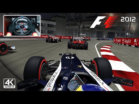 Williams FW34 by Bruno Senna | F1 2012 Singapore Grand Prix | Logitech G29 Gameplay