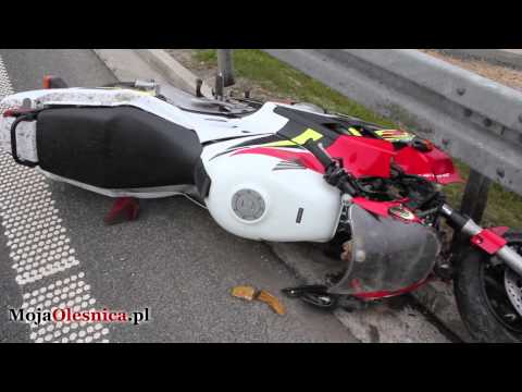 20.04.2013 Cieśle - wypadek motocyklisty