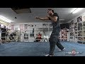 KEITH THURMAN PUTTING TOGETHER KO COMBINATIONS FOR PACQUIAO - SHADOW BOXING