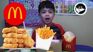 McDonald's Mukbang Chicken nuggets, fries, coke