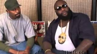 Rick Ross (Officer Ricky) High as F*CK Gets Pissed When Interviewer Asks About 50 Cent (FUNNY)