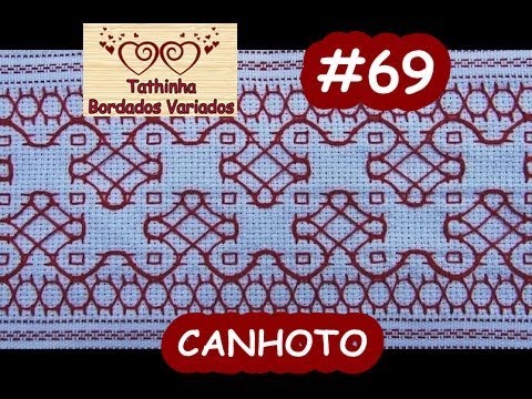 PONTO BASTILHA - PONTO ALINHAVO  / CANHOTOS - Tathinha Bordados #69