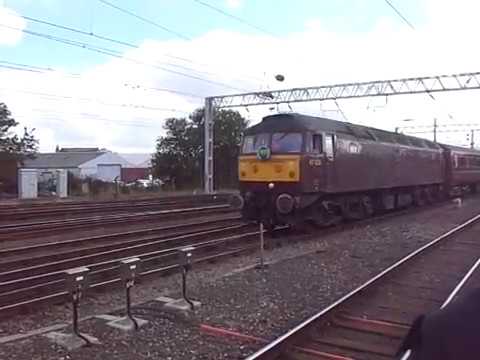 The x2 Class 47 WCRC Nos.47826+47854 was arrival at Carlisle. *Until mich later*