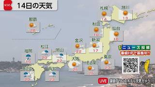 4月14日の天気