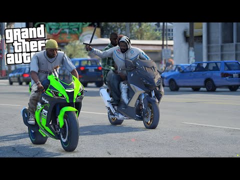 Rubo MOTO Costose Con FRANKLIN (in un modo incredibile) - GTA 5 MOD VITA DA GANGSTER (3) #49