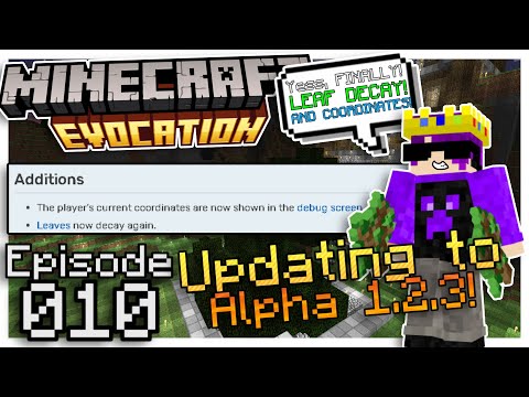 Insane Minecraft Update: Alpha 1.2.3, New Leaf Decay & Coordinates!