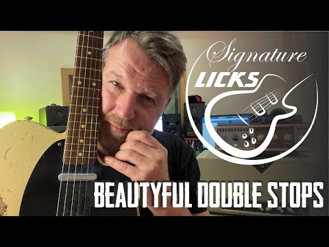 BEAUTIFUL DOUBLE STOPS - SIGNATURE LICK LESSON | How to Play Melodic Solos with Pentatonic Scales