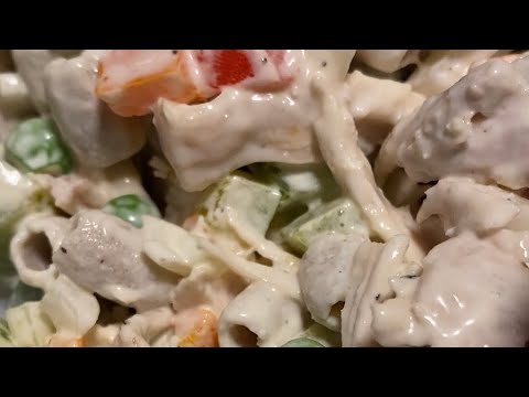 Clean Low Carb Chicken Macaroni Salad