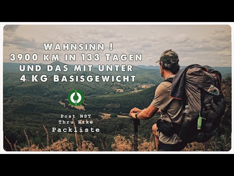 Wie ich 3900 km nur mit einem leichten Rucksack gelaufen bin ✪ Ein NST Gear Video ✪ Nord Süd Trail