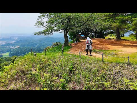 上杉謙信公、春日山城本丸で舞う