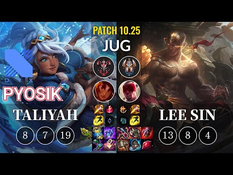 DRX Pyosik Taliyah vs Lee Sin Jungle - KR Patch 10.25
