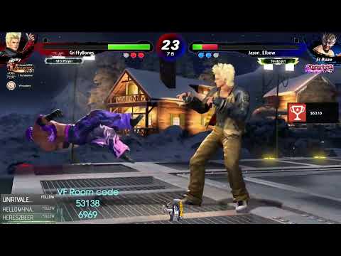 Shuffle kick ringout from downtown Capture By RIZE | GriffyBones [VF5US] CHOYA!